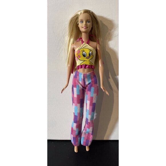 Barbie Loves Tweety Bird 1998 Doll top dress Tweety Bird design Looney Tunes - Picture 1 of 7